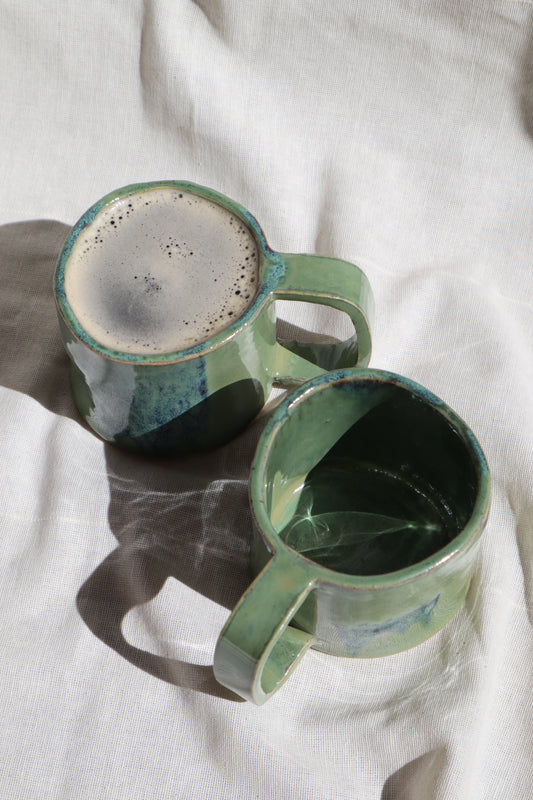Caneca Verde&Azul Reativo