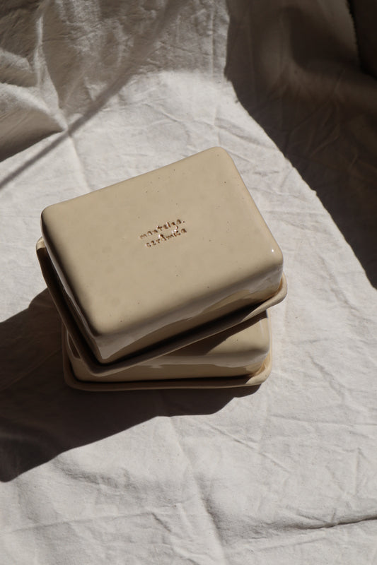 Cream Butter Dish