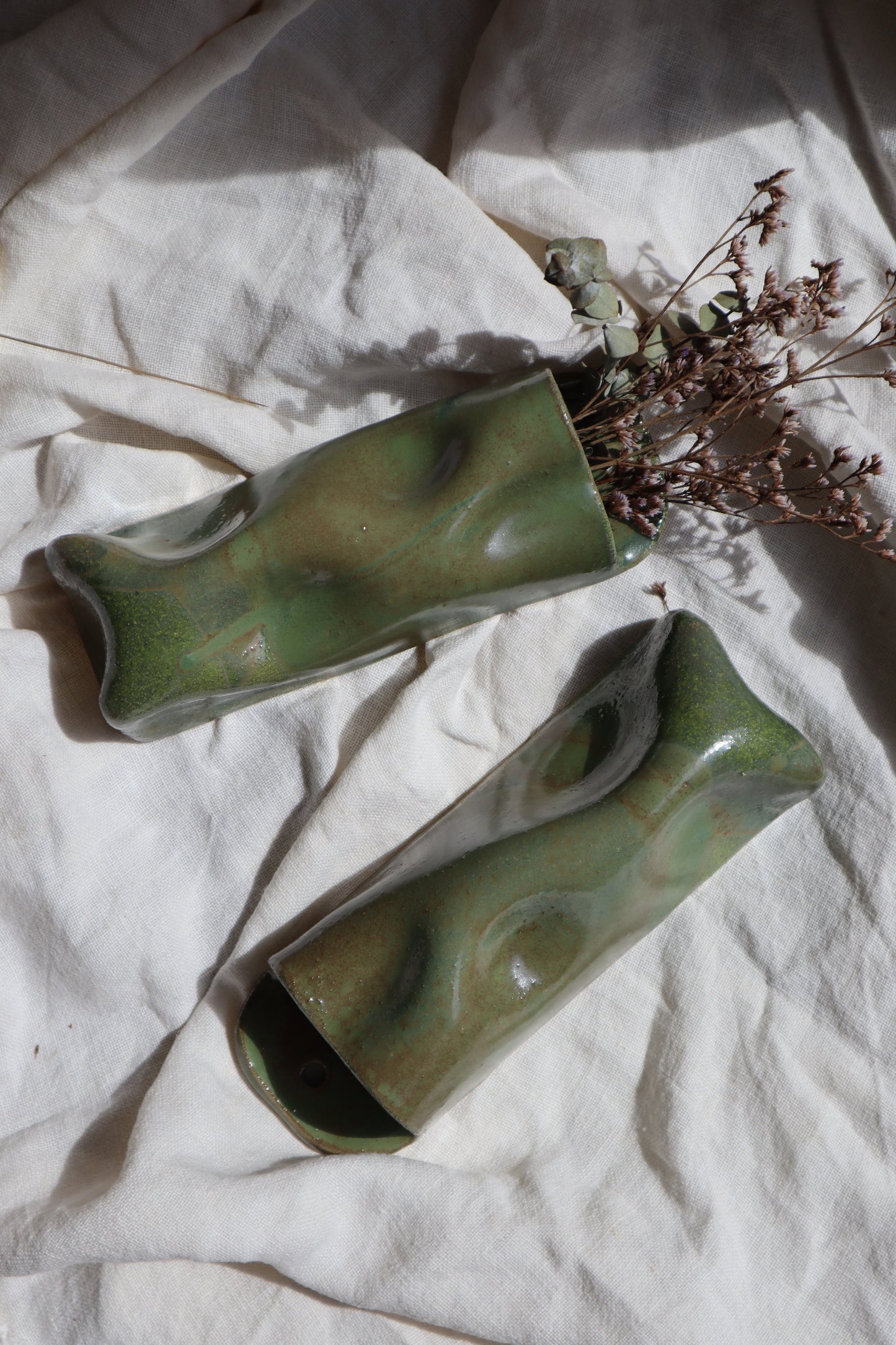 Wall-Mounted Flower Vases