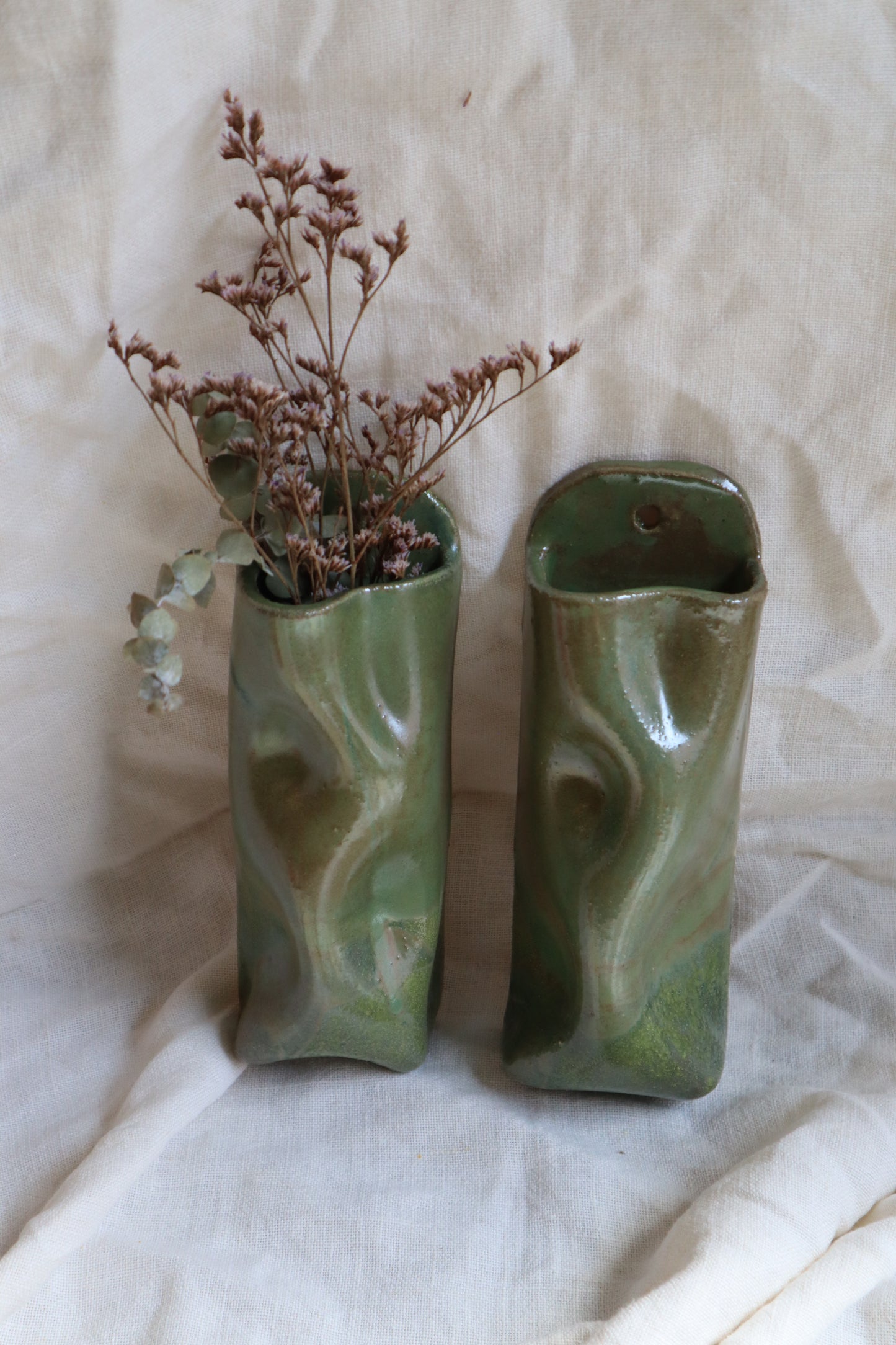 Wall-Mounted Flower Vases
